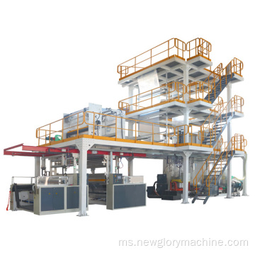 Model B Tiga Lapisan Mesin Blowing Film Co-Extrusion